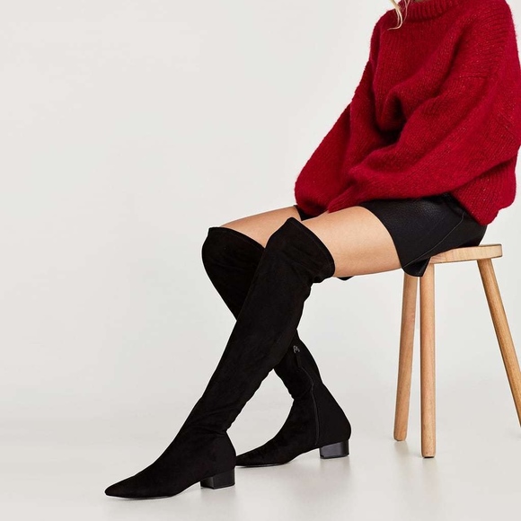 zara knee boots